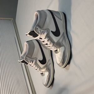 Nike Force Sky High Women's Sneaker Black silver wedges